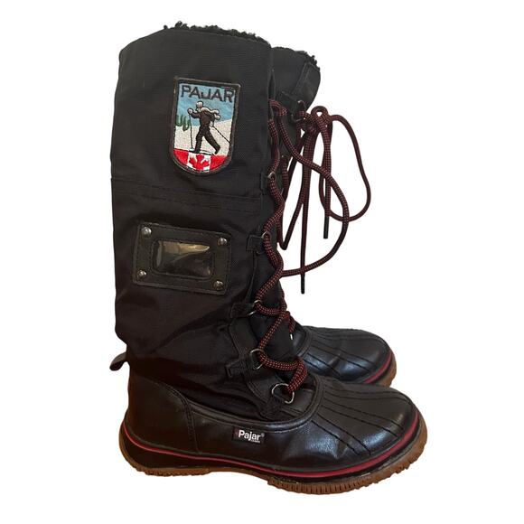 Kids Pajar Snow Boots Sz 1 Pajar Canada Boots Tall Winter Snow Boots Winter Boot - Picture 1 of 9